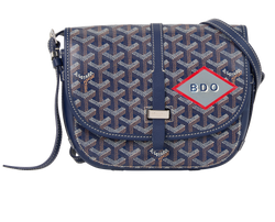 Belvedere PM, Canvas, Navy/Brown, DC020187, DB, 3*